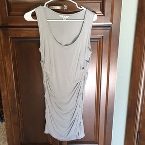 Cabi grey rouched dress